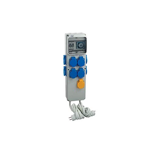 GSE Timer Box III 4 x 600 Watt + Calefacción 220 V - Grow Interior Cultivo Lámparas Control Tubería Ventilador Temporizador Interruptor Ventilador de riego Jardín (8x600 vatios + calefacción 220 V)