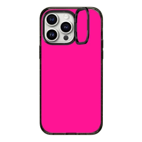Coque iPhone 15 Pro Max CASETiFY rose fluo avec anneau - 3
