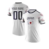 Genérico Camiseta Futbol Personalizada para Aficionados Mundial De 2026, Camisetas De Futbol con Nombre Y Número Personalizables, Camiseta Futbol para Adultos Y Niños, para Partidos Día A Día (Japón)