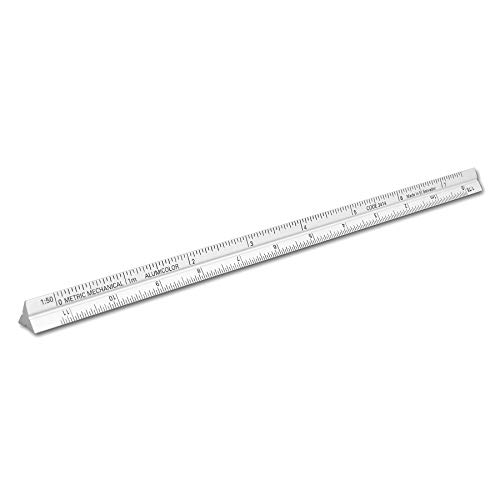 Regla mecánica métrica de aluminio Alumicolor 15 cm
