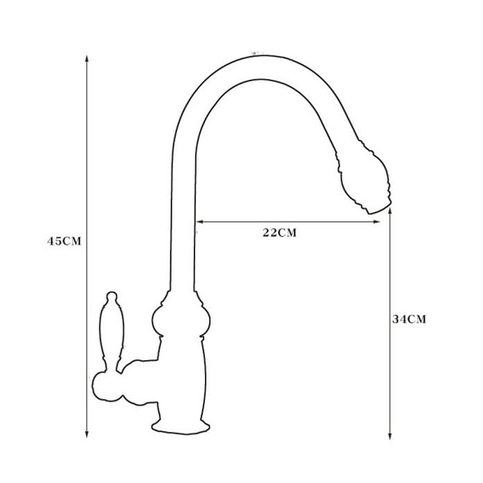 Mitigeur évier cuisine mitigeur eau chaude et froide pivotant or rose - 2