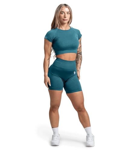Image of Gymreapers Short Sleeve Workout Tops for Women - Crop Tops for Women Tee - Yoga Athletic Tops for Running, Gym, & Training