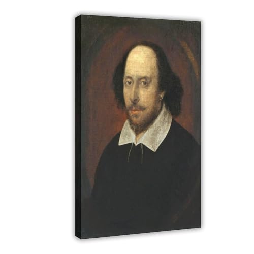 Poster William Shakespeare portrait de dramaturge tableau sur toile déco murale 30x45cm