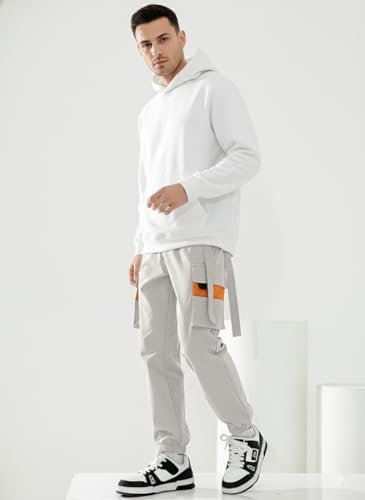 Image of TAGAS Men's Cotton Cargo Pants | Men Cargo Jogger Pant | Slim Fit Track Pants with Side Pockets | Stylish Streetwear Lower for Gym, Casual & Travel