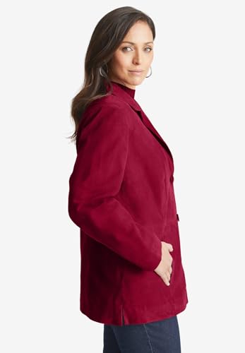 Jessica London Women's Plus Size Suede Blazer3