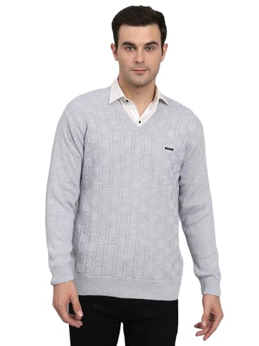 Image of eWools Men's Winterwear Woolen Striped Sweaters