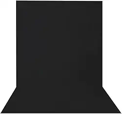 SOU FOTO Fundo Infinito Preto em Tecido Poliéster 2x3m para Estúdio Fotográfico