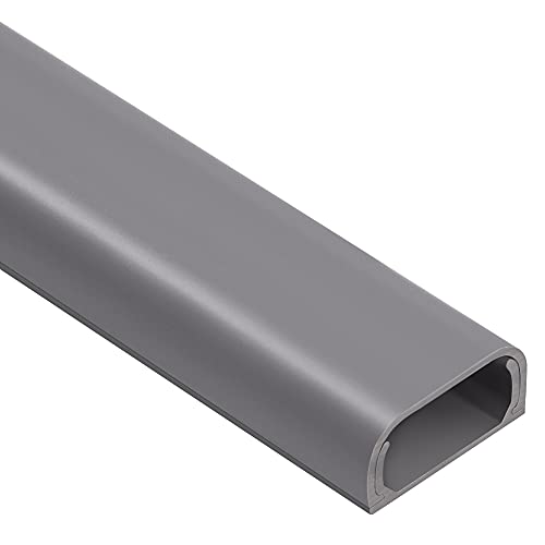 Image of ZhiYo 43 inch Cord Covers for Wires on Wall, Grey Cord Hider, 0.95 inch W x 0.47 inch