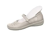 Echtes Leder Semler Damen Flora Mary Jane Halbschuhe, Grau (Perle 015), 35.5 EU