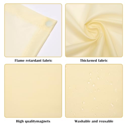 2 Pcs Fluorescent Light Covers - 4 x 2 Feet Covers for Ceiling Lights, Magnetic Light Filters for Classroom, Office, Hospitals, Home