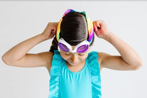 Splash Place KIDS SWIM GOGGLES with Fabric Strap | Tangle-Free Swimming Goggles for Kids (HANG LOOSE) - image 8