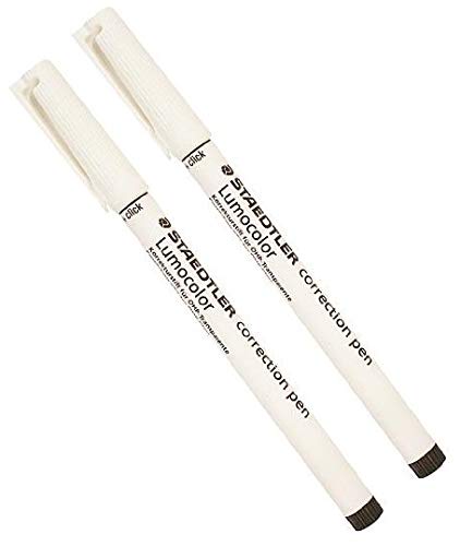 2 X Staedtler Lumocolor Correction Pen each correction pen each