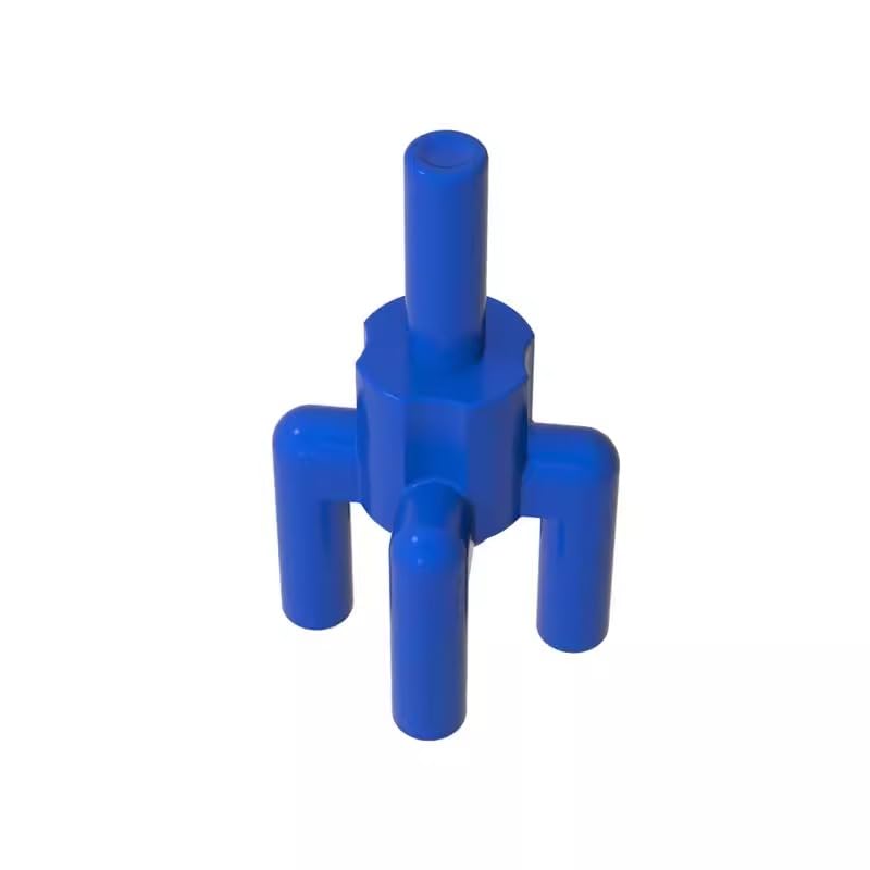 2566 Ornaments Plant, Palm Tree Top, 4 Top Bars, 1 Bottom Bar 50 Pieces GDS-1217 Compatible with Lego Building Blocks Color:Blue — image 1
