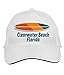 Makoroni - Clearwater Beach Florida Surf Surfing Beach Hat Adjustable Cap, DesB97 White