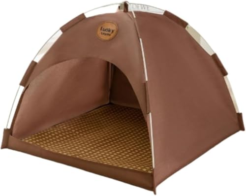 uuClub ペット用テント 猫犬用小屋 ペットハウス ワンタッチ式 組み立て簡単 防水 防風 日よけ 軽量 室内 屋外 アウトドア キャンプに大活躍 折り畳み式 クッション 収納袋付きテント 小型犬 ビションテント 犬小屋 猫小屋 春夏 ペット 犬用品