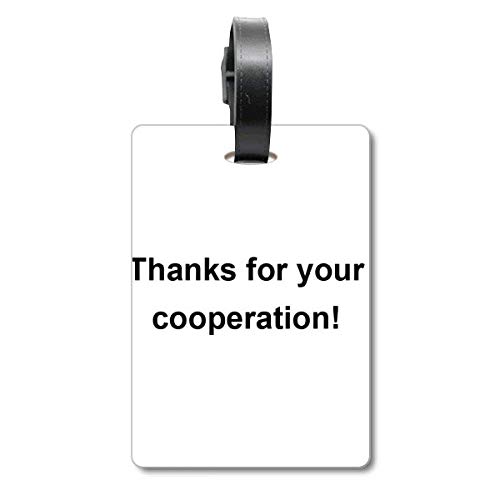 Étiquette pour valise Thanks for Your Council accessoire de voyage premium