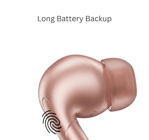 Image of Original Wireless Earbuds for Boat Airdopes 212, Bluetooth 5.3, ENx Calling Mic, Gaming Low Latency, Fast ASAP Charging, IPX4 Water Resistant, Rich Bass Sound, Voice Assistant Enabled (Pink)