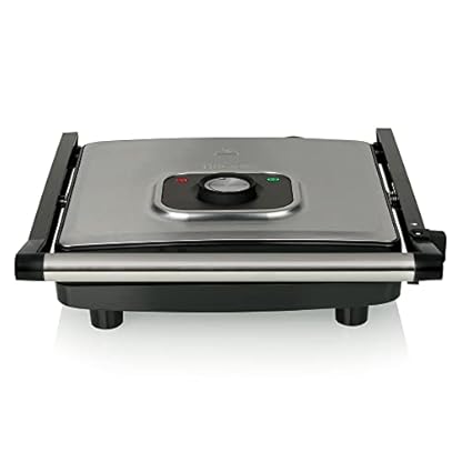 Tristar Kontaktgrill GR-2858 – Einstellbarer Thermostat – Extra große Backfläche 30 x 26 cm – 2000 W – Antihaftbeschichtung – Bild 3
