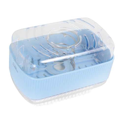 Beavorty Caja Caja De Jabón Creativa Para Caso Jabonera Autodrenante Drenaje Envase Con Desagüe Jabón Almacenamiento Soporte De Jabón De Baño Jabonera Estuche De Viaje Sky-blue El Plastico
