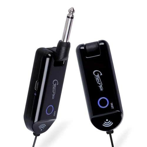 MOOER GWU4 Receptor de transmisor inalámbrico UHF, 4 canales recargables para guitarra eléctrica,...