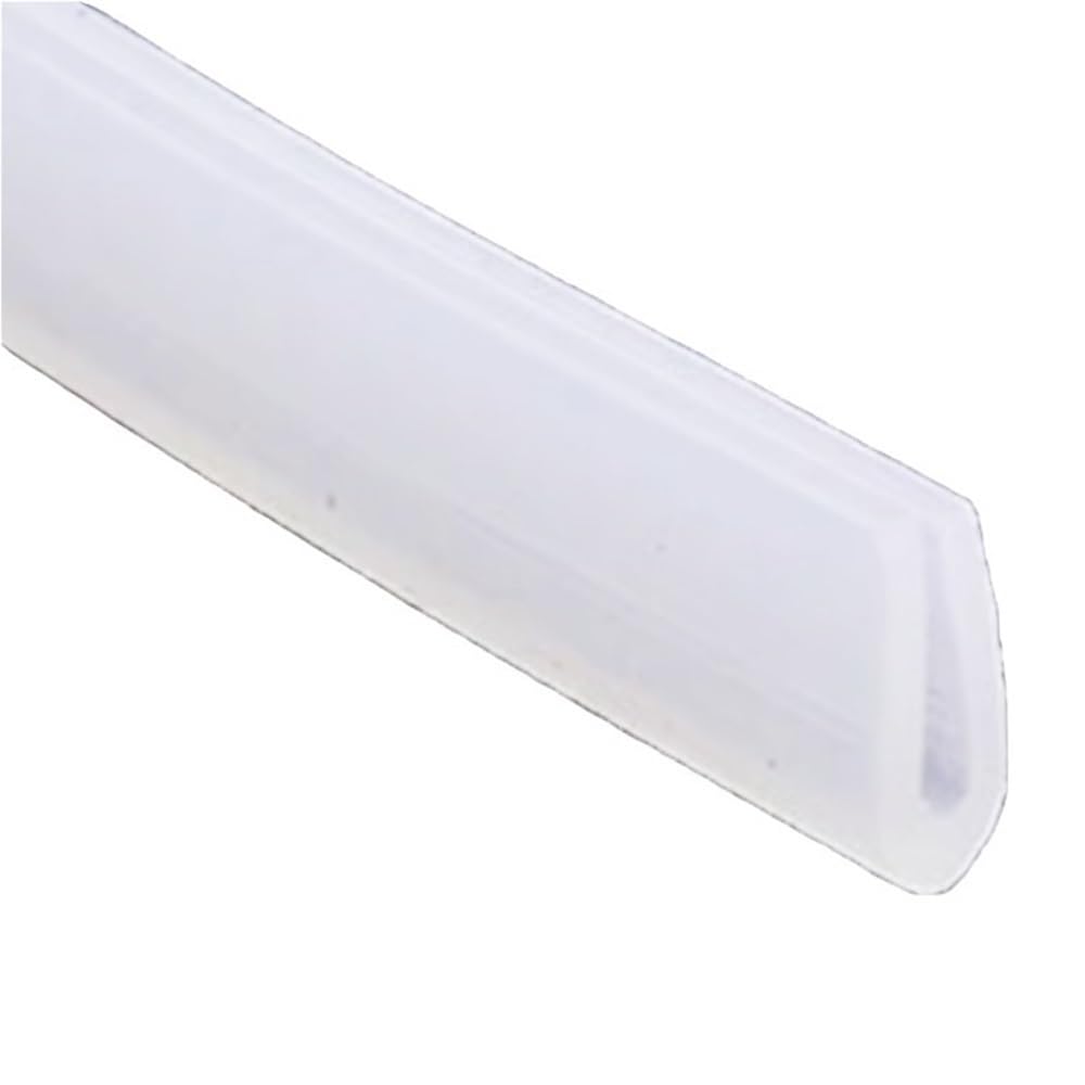 Loacea One Color U-Shaped Seal Strip 1Pc U Channel Silicone Rubber Shower Door Glass Sealing Strip, Edge Trim Glazing Weatherstrip Guard(4Mm*9Mm*5Meters)