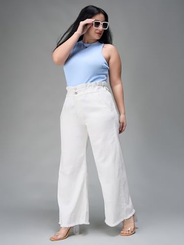 Image of Miss Chase A+ Women's Bootcut High Rise Regular-Length Stretchable Denim Shaping Jeans