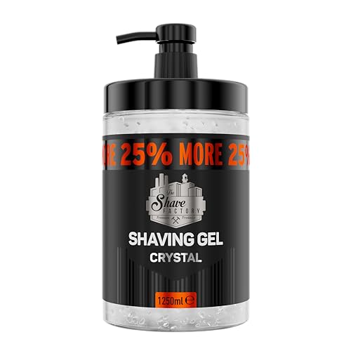 The Shave Factory Gel De Afeitar - Experiencia De Afeitado Perfecta, Hidratación, Protección Y Comodidad Para Hombres - Gel De Afeitar Premium Para Un Afeitado Ultrasuave Y Refrescante