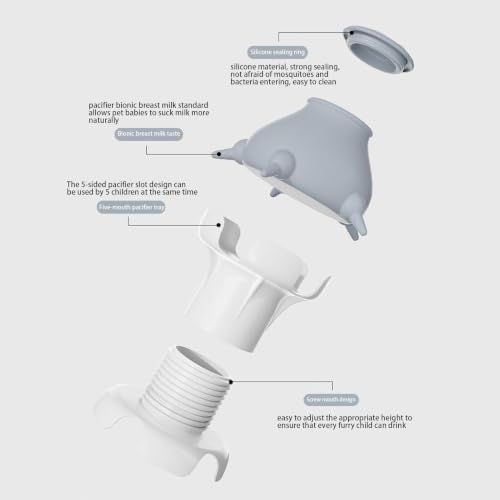 Mangeoire pour chiots orphelins avec tétine anti colique - 7
