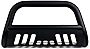Matte Black Bull Bar Brush Push Front Bumper Grill Grille Guard With Skid Plate For 05-21 Nissan Frontier / 05-07 Pathfinder / 05-15 Xterra