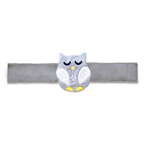 Baby Colic, Gas and Upset Stomach Relief – Belly Hugger – A Soothing Warmth Combined with Gentle Compression (Grey-White)