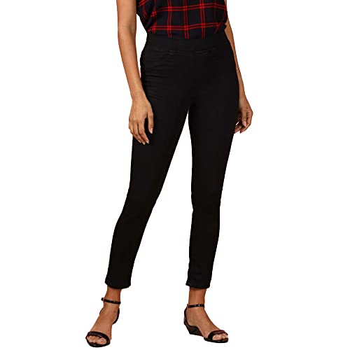 Image of Life by Shoppers Stop RegularFit Regular Length Cotton Lycra Womens Jeans