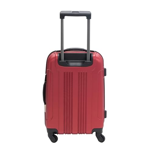 Image of Kenneth Cole REACTION Out of Bounds Lightweight Hardshell 4-Wheel Spinner Luggage, Scarlet Red, 2-Piece Set (20 inch & 28 inch)