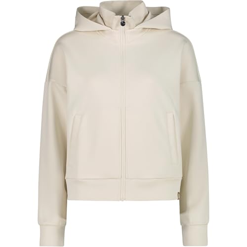 CMP Damen Kapuzenjacke Strickjacke Sweatjacke Jacke mit Kapuze, Farbe:Creme, Größe:36, Artikel:-A126 Avorio