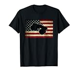Drapeau USA Big Monster Cars Drapeau Américain Grand Style Camion T-Shirt