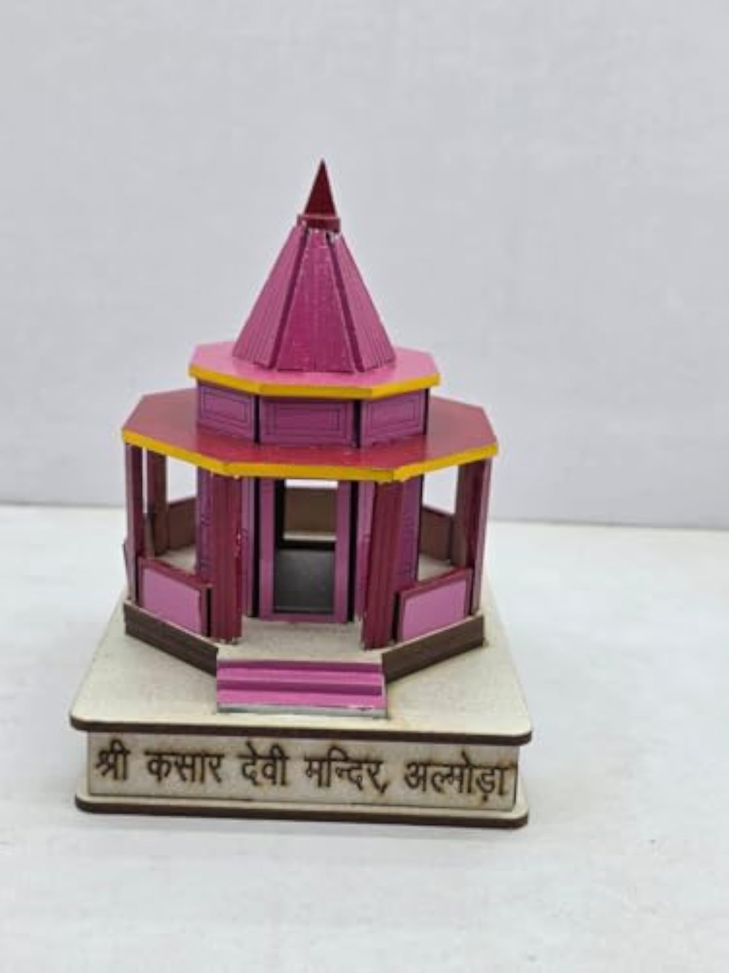 Wooden Shri Kasari Devi Mandir Model