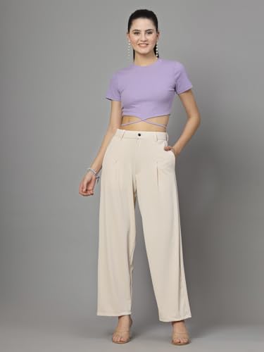 Image of UZARUS Women's Relax Fit Trouser 2 Pockets Baggy Pants