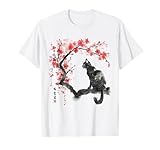 Japanese sakura sumi-e