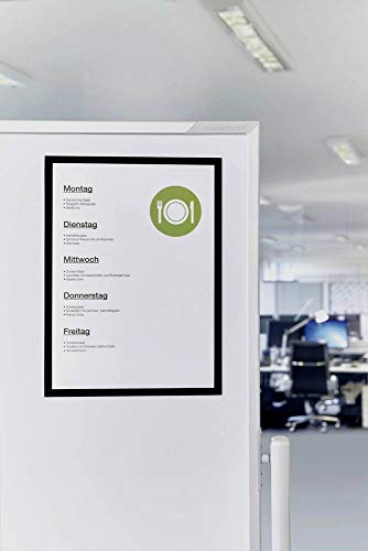 Preisvergleich Produktbild magnetoplan 1130412 magnetofix Magnetrahmen 5 Stück, A3, schwarz