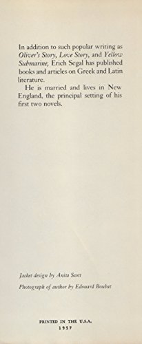 OLIVER'S STORY BY ERICH SEGAL~1977 HCWJ B0036KYP8Y Book Cover