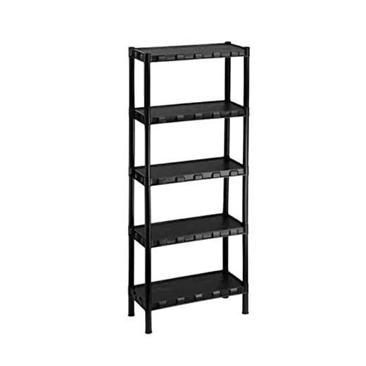 Estante Plástica Preta 5 Prateleiras Agraplast 872