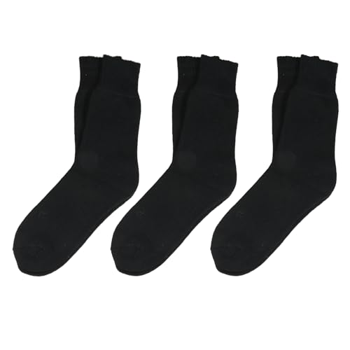 Men Women Merino Wool Thick Boot Crew Socks for Winter Solid Casual Warm Cozy4