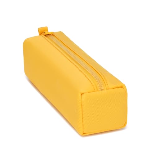 Image of Pencil Case Lightweight and Durable Ideal Pencil Pouch for School and Office Supplies (Yellow,Oxford)