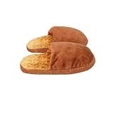 WRITWAA 1 Par Pantuflas Viscoelásticas Pan Zapatillas De Animales Pantumblas De Mujer Zapatos De Esponja Pantuflas De Felpa Para Mujer Chocolate Parte Superior: Felpa Sintética.
