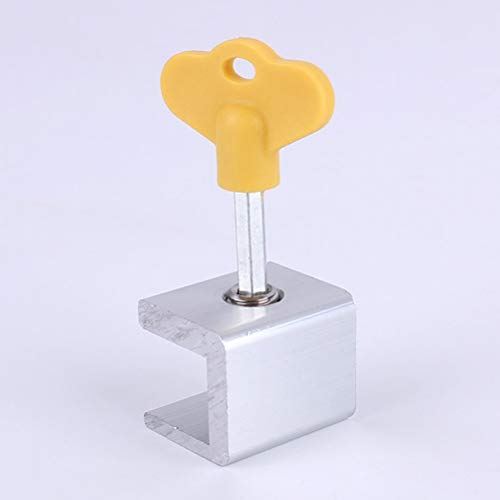 Vosarea 2 peças 6 peças de travas ajustáveis para janela deslizante para trava de segurança de porta