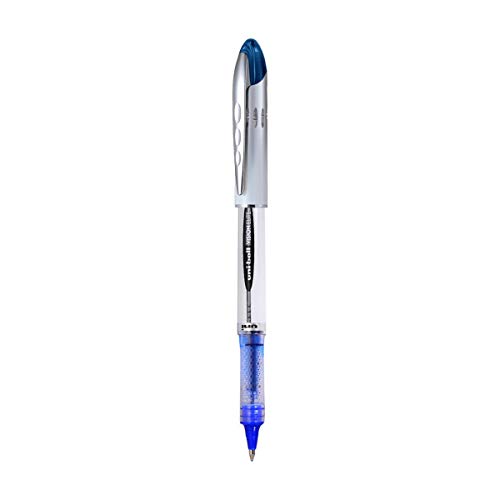 Image of Uniball uni-ball UB-215 Refillable Liquid Ink 0.5 mm Micro Roller Pen, Blue Ink, Pack of 3 Vision Elite Roller Pen (Blue,1 Piece)