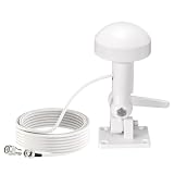 UTTASU Antenna esterna per navigazione GPS con cavo da 5 m per Garmin GPSMAP serie 8000/8400/8600, antenna nautica per barche con impermeabilità IPX7, supporta GPS/GLONASS/Beidou, connettore BNC