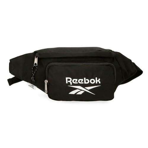 Reebok Boston Riñonera Negro 26x10x8 cm Poliéster by Joumma Bags