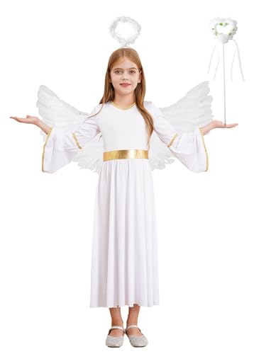 Disfraz de Ángel para Niñas 4 Piezas