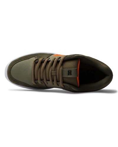 DC Shoes DC Mens Men's Pure Tx Se Skate Shoe Skate Shoe, Army Olive, 9.5