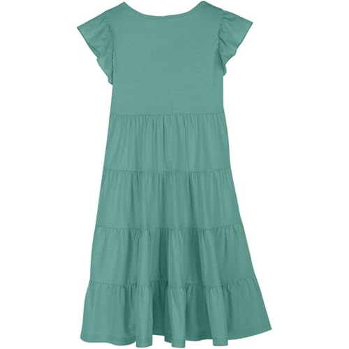 Robe d'été pour filles coupe trapèze fluide à dégradé chic